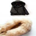 High quality women duck down feather jacket with fur hood for winter outwear clothing